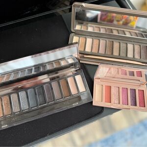 Urban Decay Eyeshadow Palette with Silver, Black, and Purple Shades